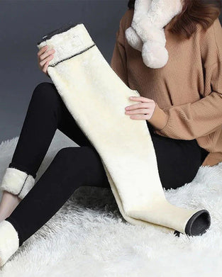 Lambskin winter leggings