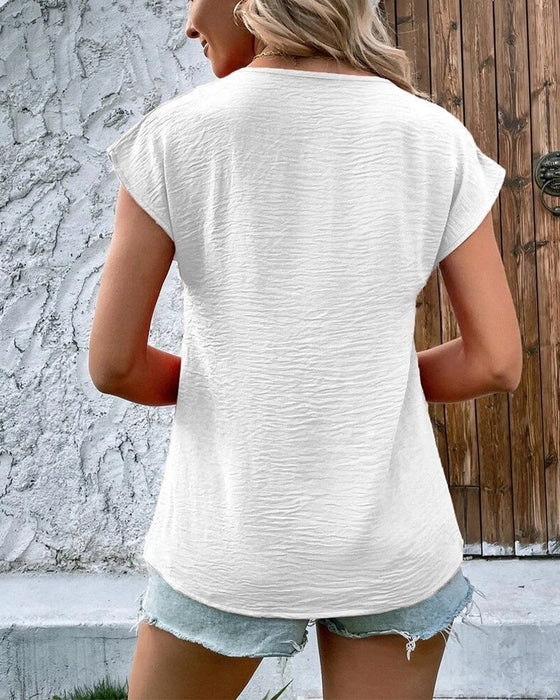 V-neck Short Sleeve T-shirt