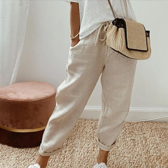 Pure Cotton Solid Color Pants