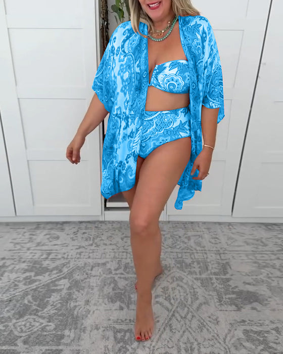 Three-Piece Holiday Swimsuit