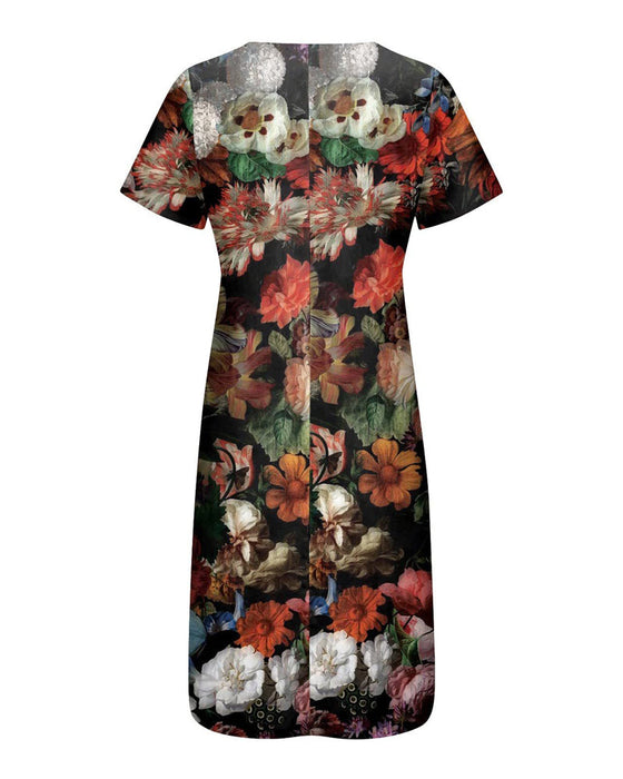 Floral print pocket dress