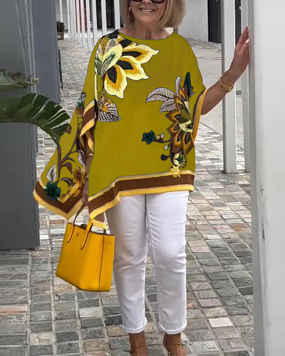 Printed Casual Loose Blouse