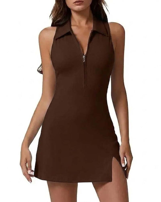 Lapel Sports Tennis Dress