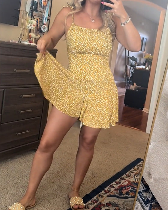 Small Polka Dot Strappy Jumpsuit