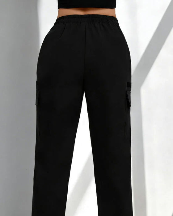 Drawstring Loose Casual Cargo Pants