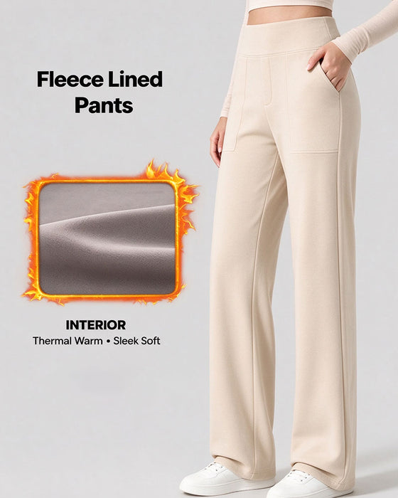 High-Waisted Pocket Wide-Leg Pants