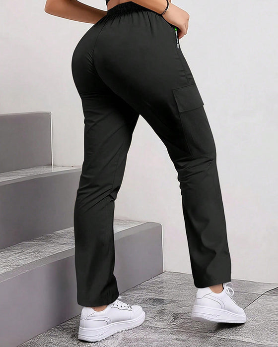 Loose Large-Pocket Casual Work Pants
