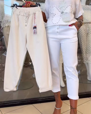 Casual Stretch Straight Pants