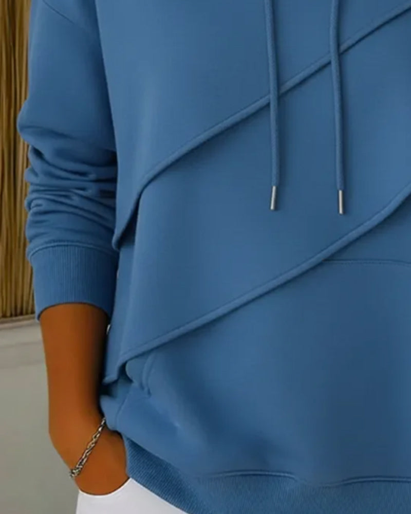 Pocket Casual Hooded Sweatshirt