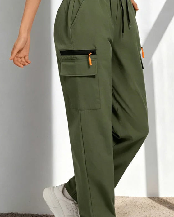 Drawstring Loose Casual Cargo Pants