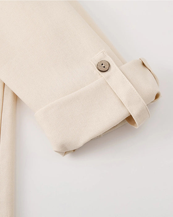 Chinese Style Square Neck Casual Shirt