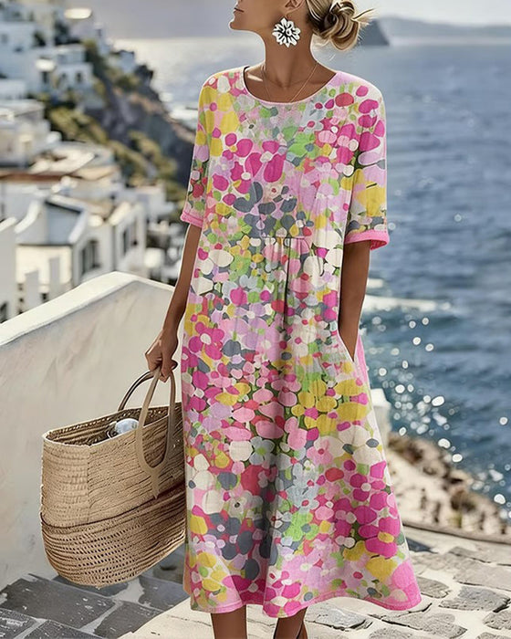 Printed Loose Dress