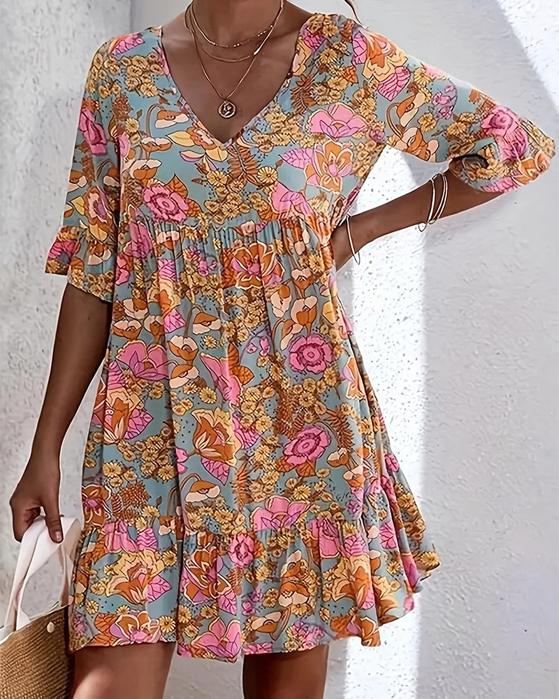 Bohemian Floral Dress