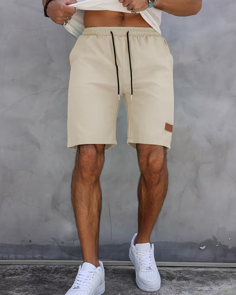 Leather Label Casual Shorts
