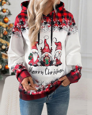 Santa Claus Print Hoodie
