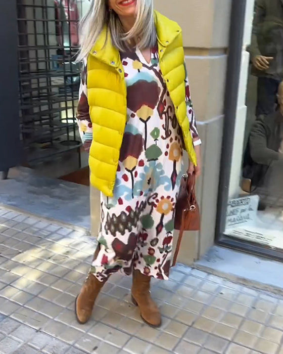 Elegant high-end  long-sleeved dress