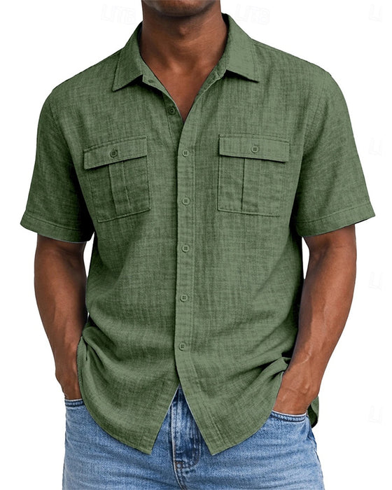Men's Pocket Short Sleeve Shirt
