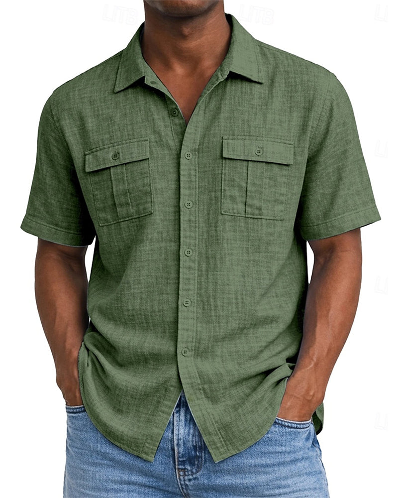 Men's Pocket Short Sleeve Shirt