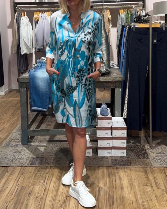 Women's daily casual color dress