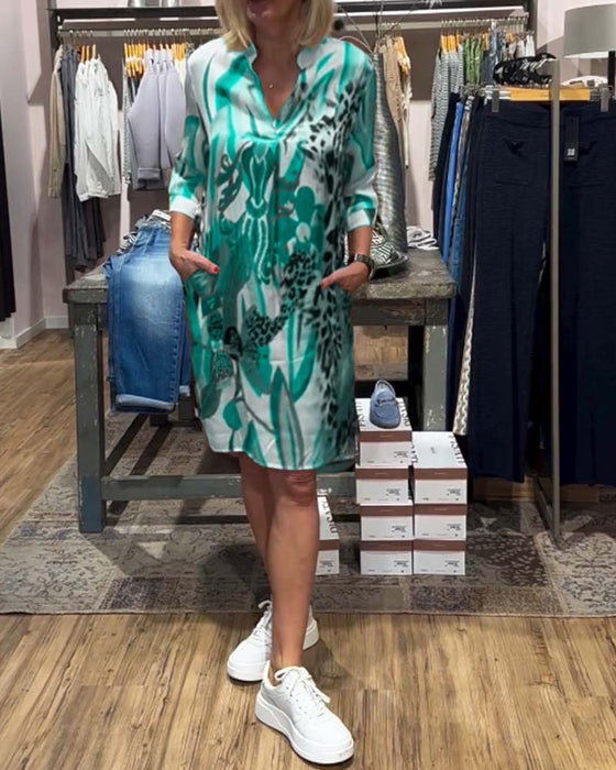 Women's daily casual color dress