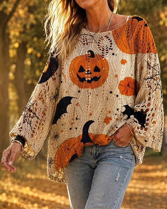 Round Neck Cutout Pullover