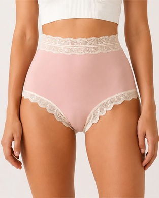 High Waist Tummy Control Seamless Lace Lingerie