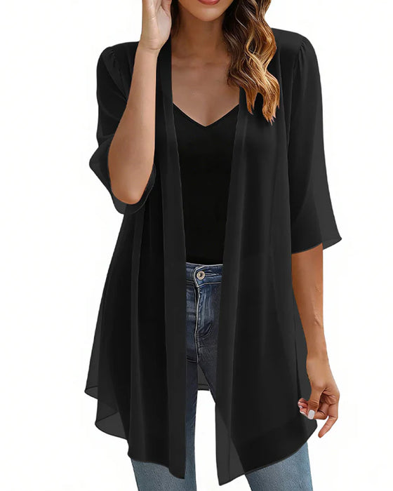 Lightweight Solid Sun Protection Cover-Up