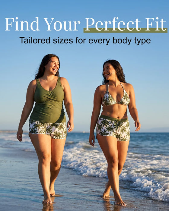 Crisscross Sleeveless Top + Drawstring Printed Pants For Cover-Up And Bikini
