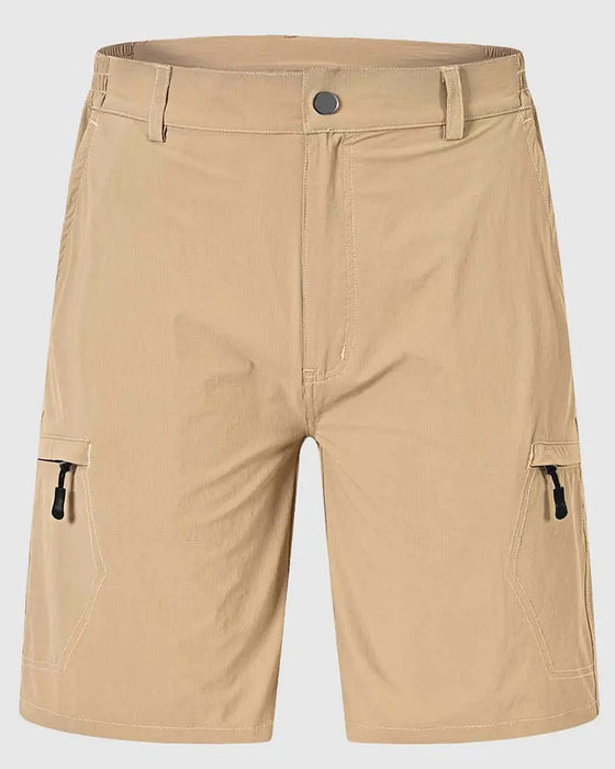 Elastic Waist Pocket Men's Athletic Shorts