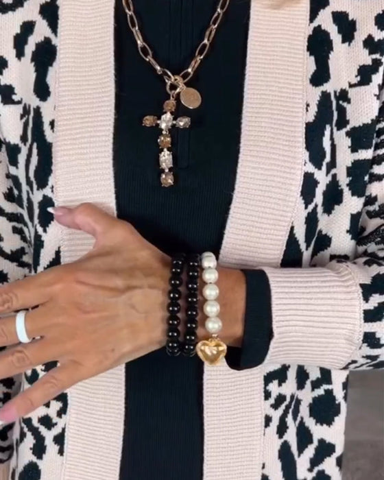 Leopard print cardigan