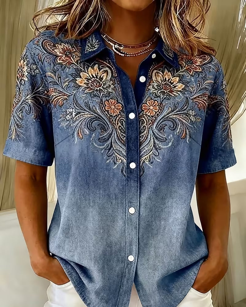 Classic Collared Printed Shirt
