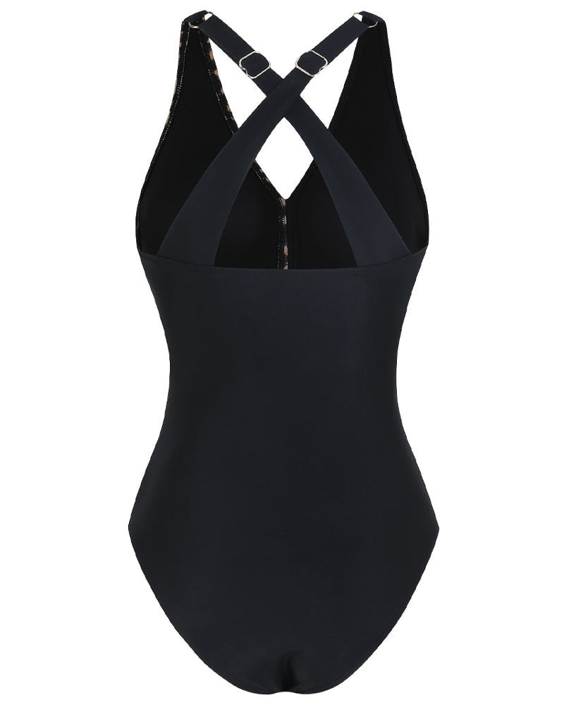 Vacation Leopard Print One Piece