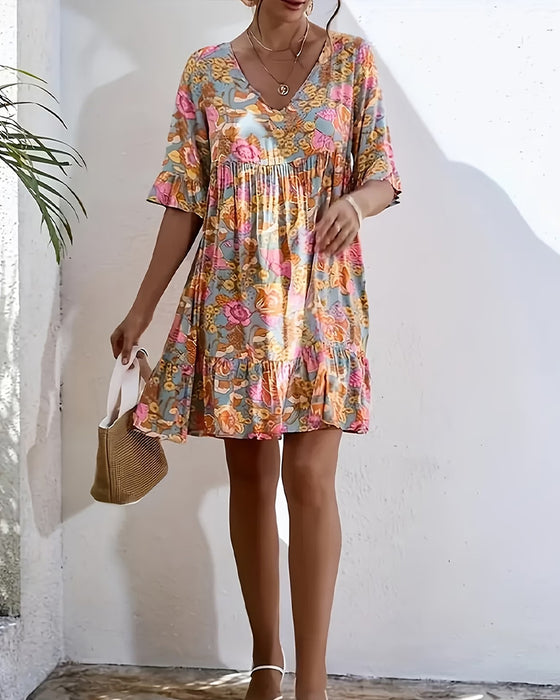 Bohemian Floral Dress
