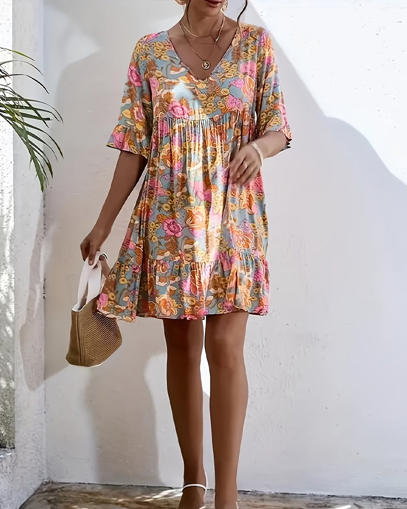 Bohemian Floral Dress