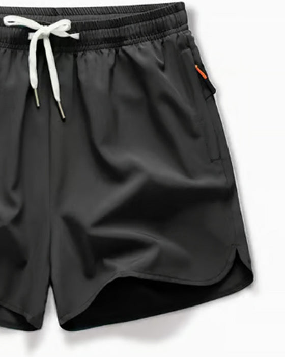 Zipper Pocket Quick Dry Dolphin Shorts