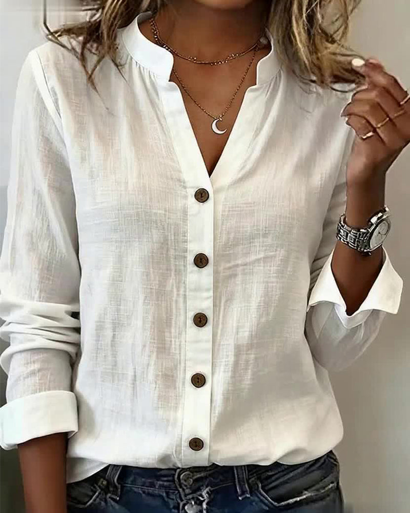 V-Neck Versatile Shirt