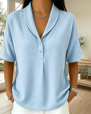 Waffle Henry Solid Color T-Shirt