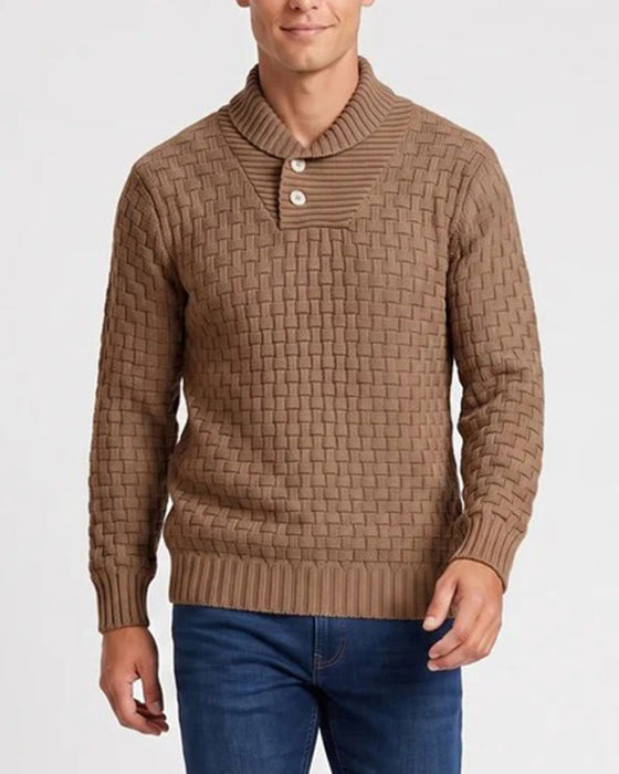 Men's Plaid Casual Pullover