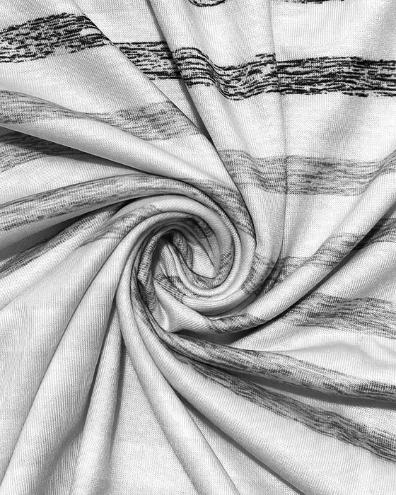 Round Neck Short Sleeve Striped T-Shirt