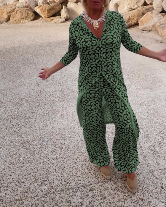 Vintage printed lapel button set