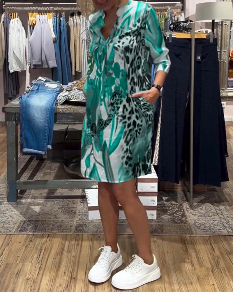 Women's daily casual color dress