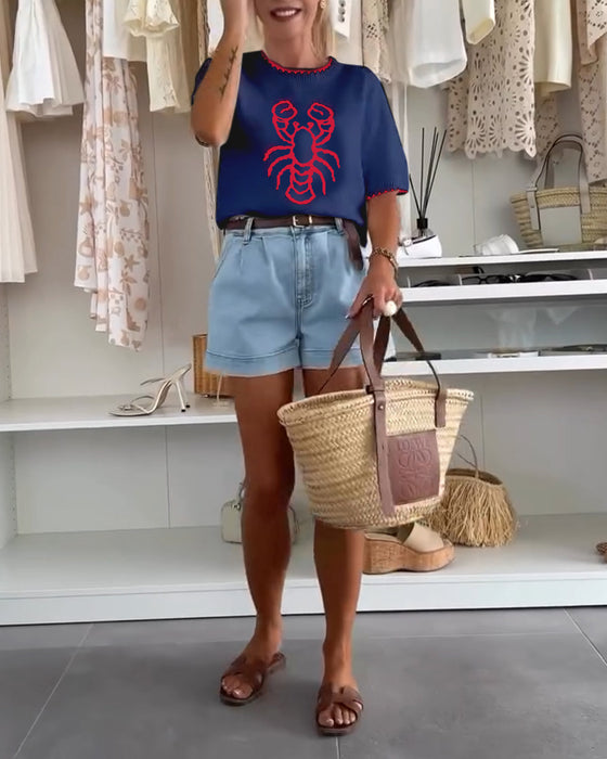 Street Style Printed Sweater