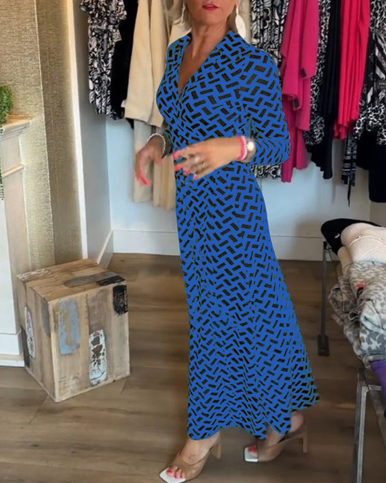 Slim fit printed dress