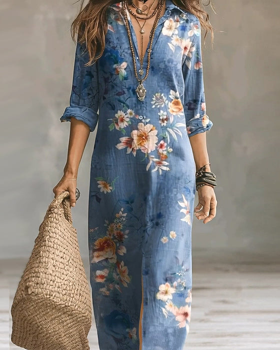 Floral Print Maxi Dress