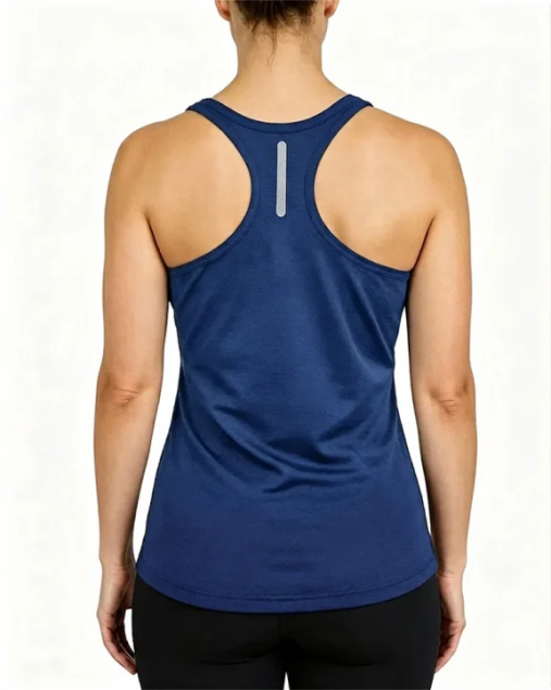 Solid Color Sleeveless U-Neck Cross-Back Tank Top