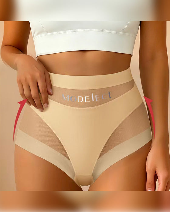 Solid Color See-Through Panties