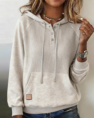 Casual Long-Sleeved Hooded Sweatshirt