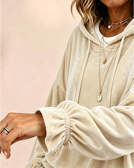Solid Color Long Sleeve Hoodie