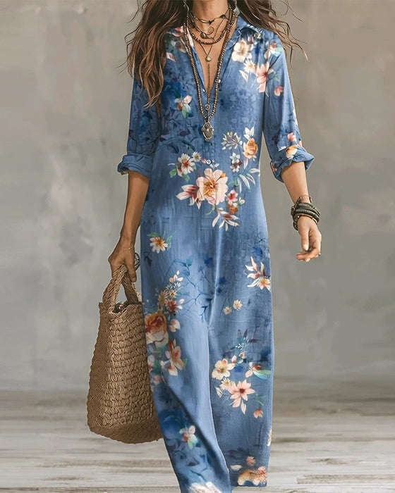 Floral Print Maxi Dress