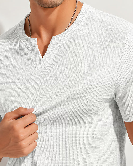 Men's Waffle Casual T-Shirt